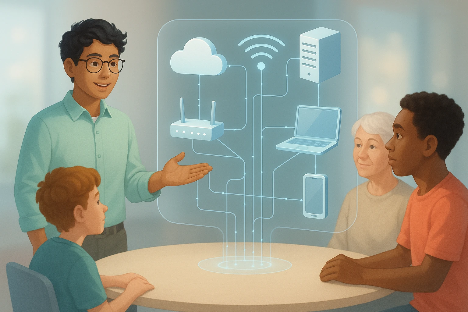 Explaining Network Concepts in Simple English